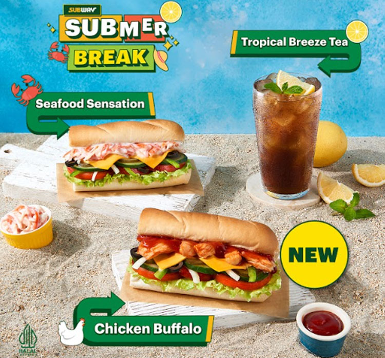 Subway Sub-Mer Break, Menu Musim Panas yang Menyegarkan