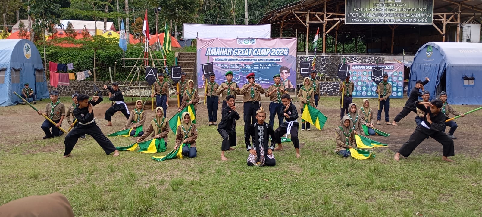 Amanah Great Camp 2024: Membangun Karakter dan Persaudaraan di Kaki Gunung Galunggung