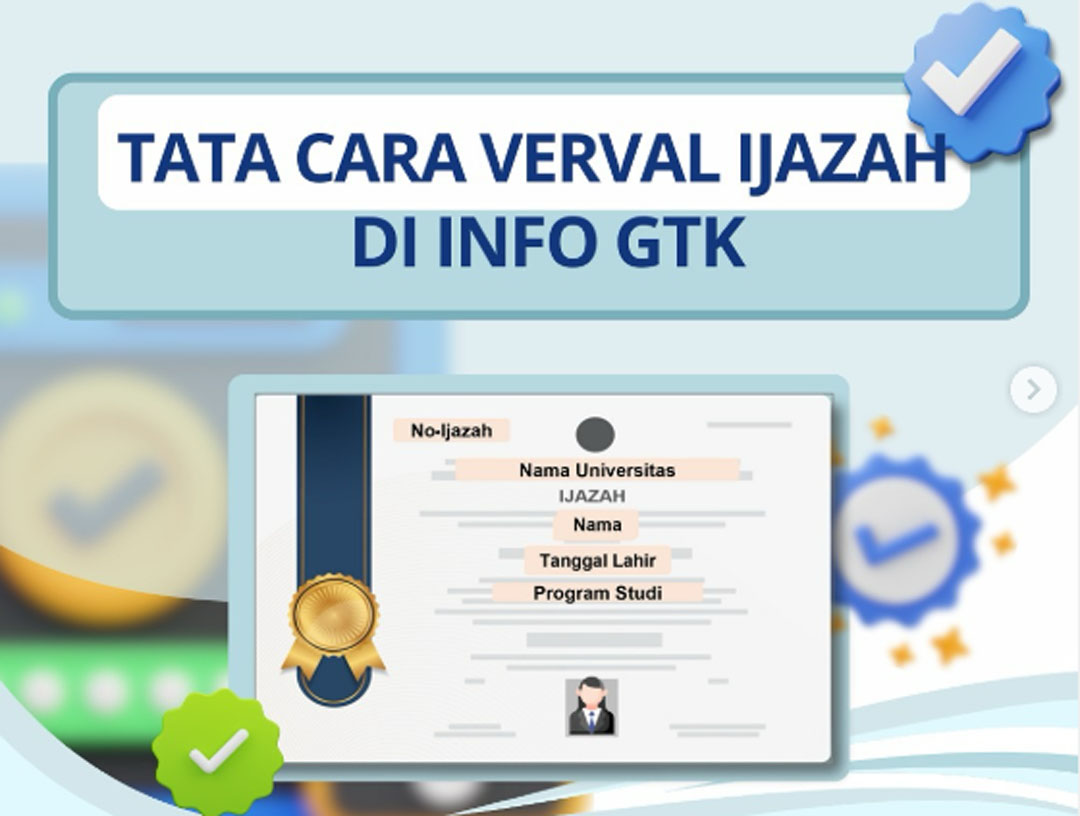 Lengkap! Cara Verval Ijazah di Info GTK, SIVIL dan Cara Perbaikan NIP PTK ASN di Verval PTK