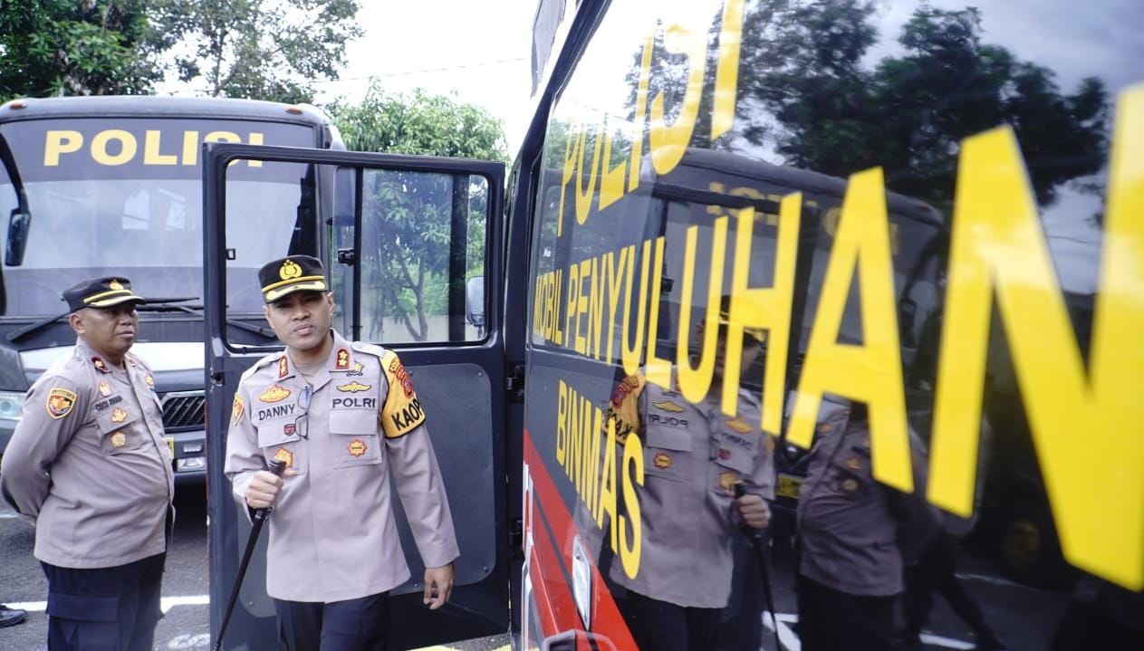 Kapolres Banjar Cek Kendaraan Dinas Jelang Pengamanan Kampanye Terbuka Pemilu 2024