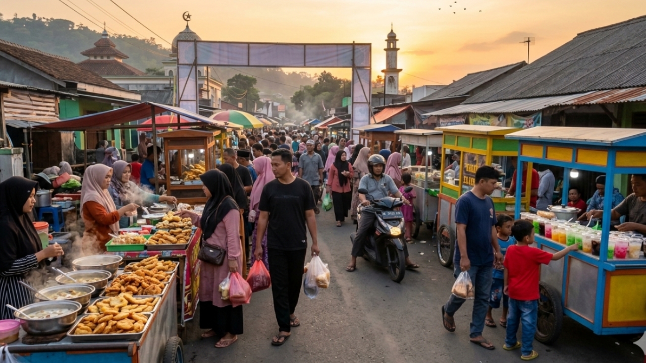 Manfaat Sosial dan Ekonomi di Balik Berburu Takjil Ramadhan Menjelang Magrib 