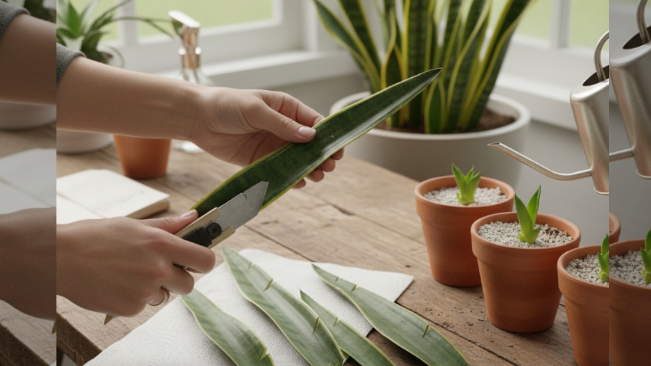 Lidah Mertua dari Stek Daun, Pelan Tapi Pasti Jadi Tanaman Yang Menyehatkan