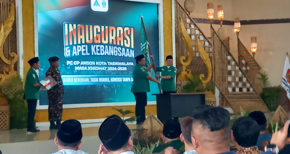 Inaugurasi dan Apel Kebangsaan GP Ansor Kota Tasikmalaya Tegaskan Khidmat serta Profesionalisme Kader