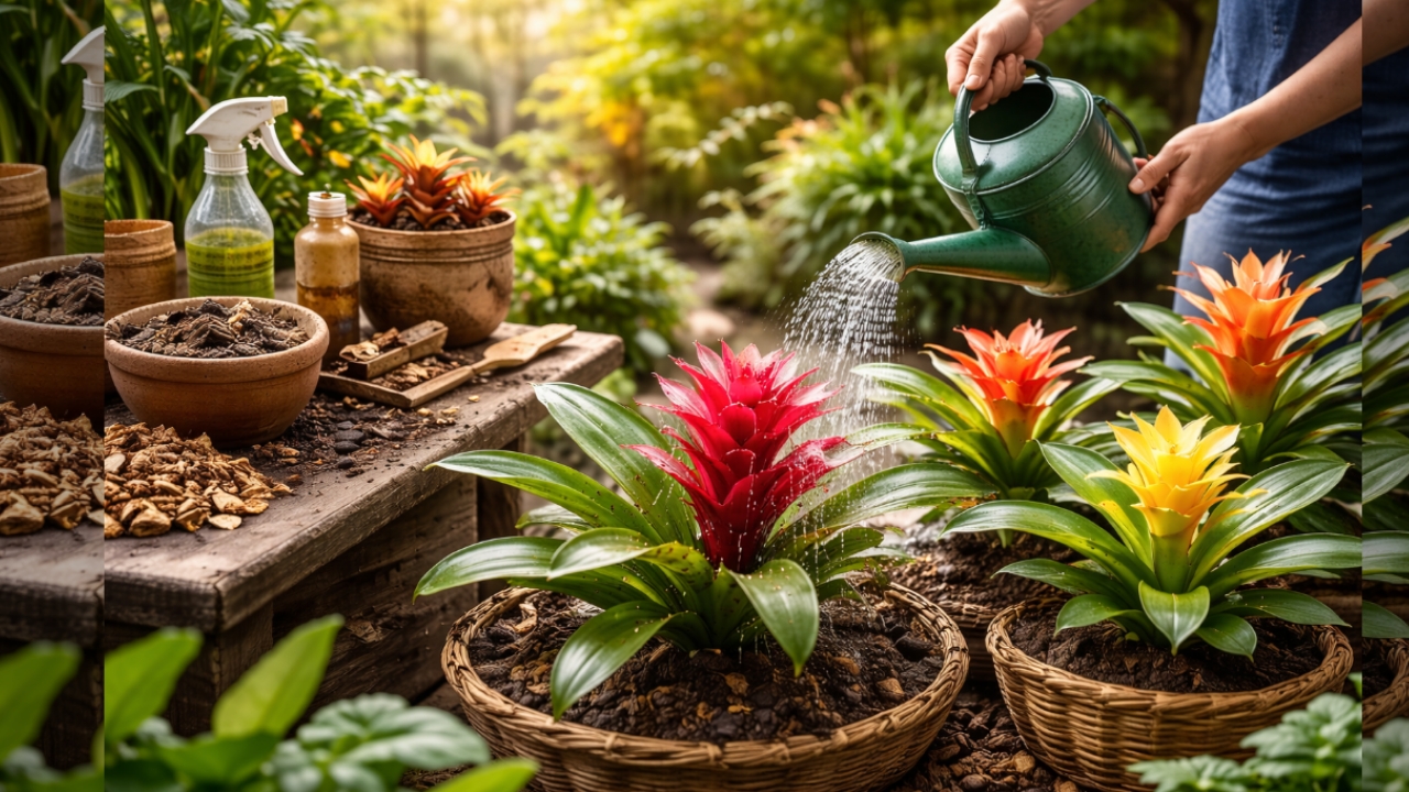 Tanaman Hias Bromelia Tampil Menawan, Begini Cara Mudah Merawatnya Untuk Pemula