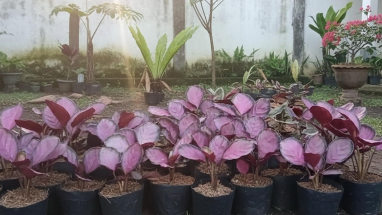 Calathea Crimson, Si Daun Pink Elegan yang Mudah Dirawat dan Ramah Lingkungan untuk Hunian Urban