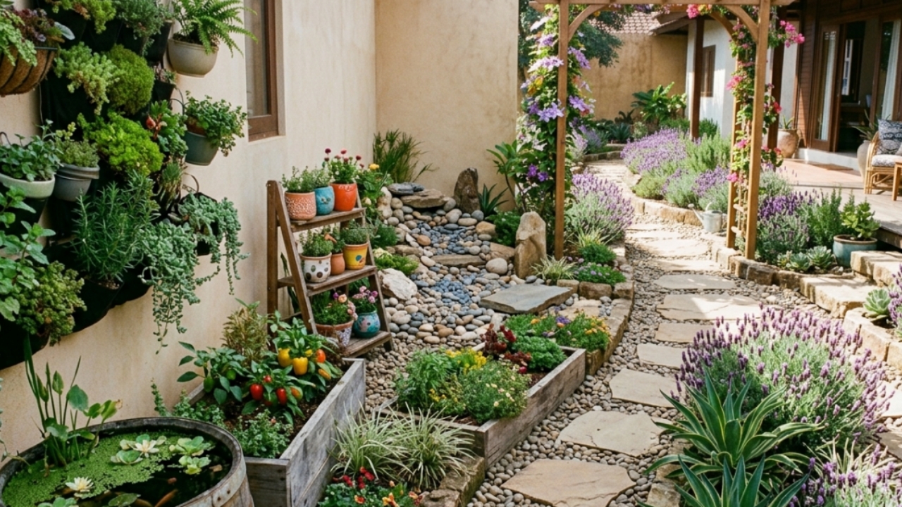 Memanfaatkan Lahan Sempit Jadi Taman Cantik, Ide Kreatif Taman Samping Rumah yang Estetik dan Fungsional