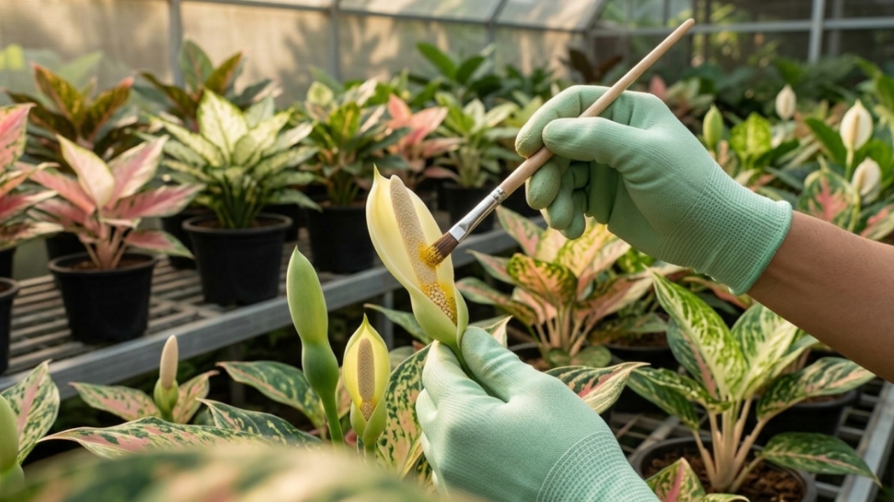 Kalau Ingin Aglonema Punya Corak Baru, Kuncinya Ada di Teknik Penyilangan Ini