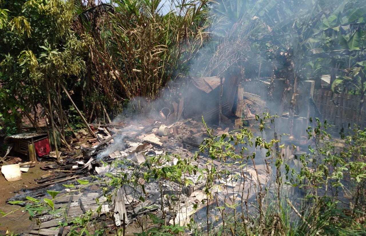 Rumah Panggung Habis Terbakar di Banjar, Pemilik Tengah Bantu Tetangga Mau Hajatan  