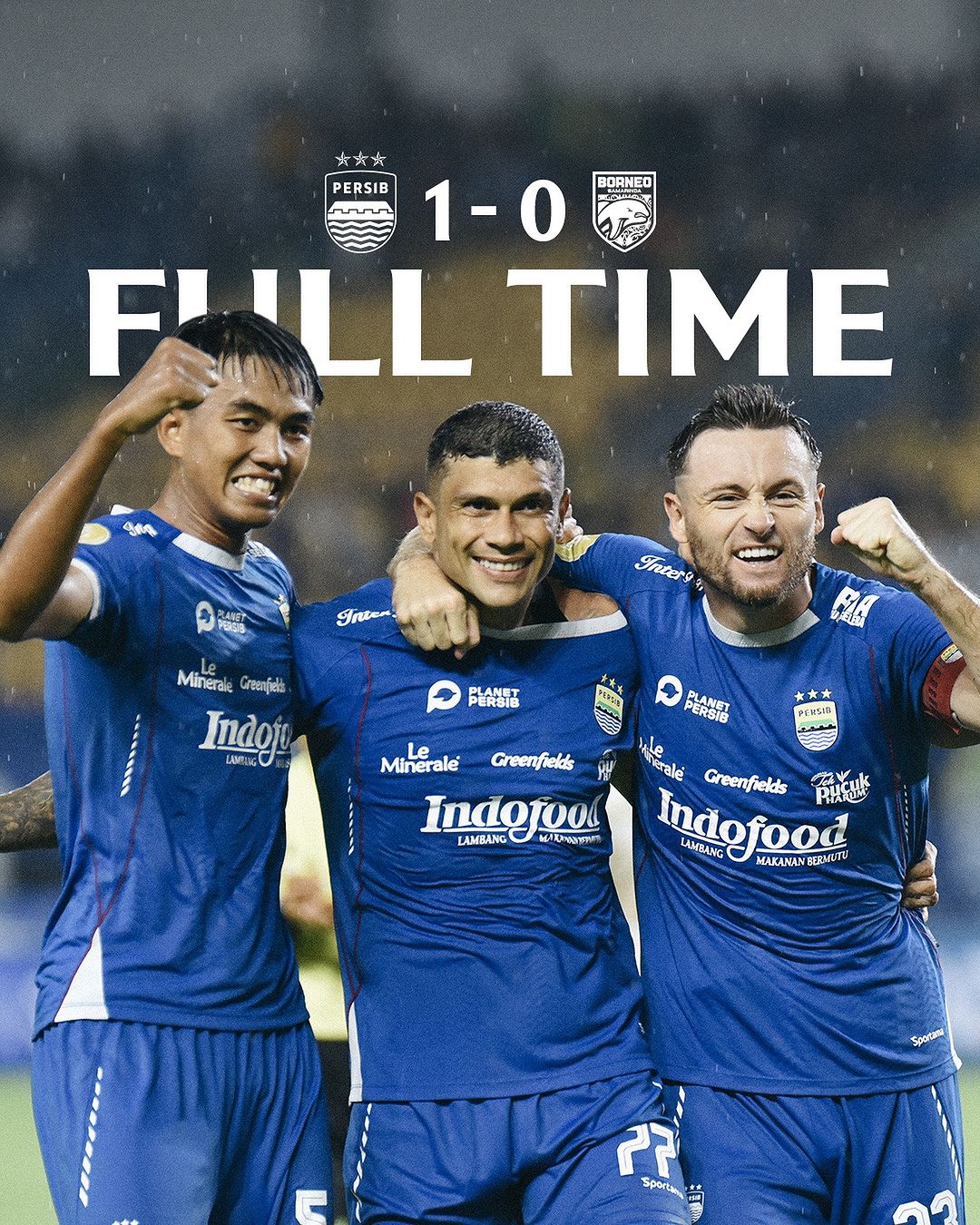 GBLA Kembali Bergelora Skor Akhir Persib Bandung VS Borneo FC 1-0. Kemenangan Tipis Berkat Gol Tunggal Ciro