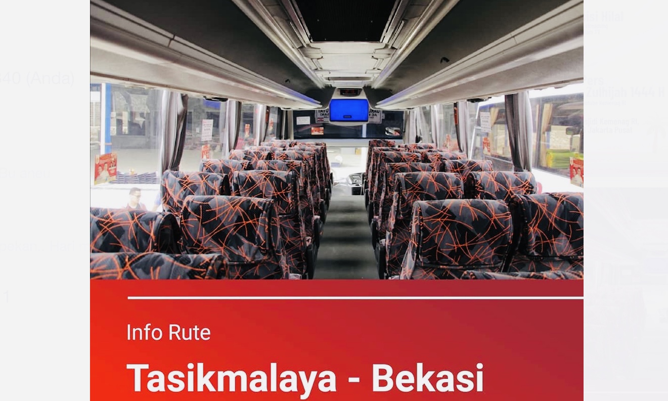Ongkos Rute Perjalanan Tasik-Bekasi Cuma Rp82 Ribu, Termurah dari Semua Bus