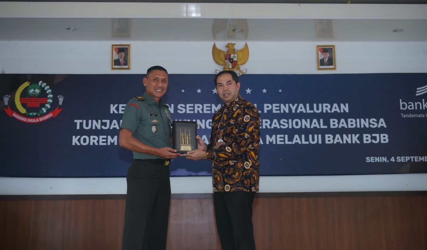 bank bjb Salurkan Tunjangan Operasional untuk 1.855 Anggota Babinsa Korem 062/ Tarumanegara