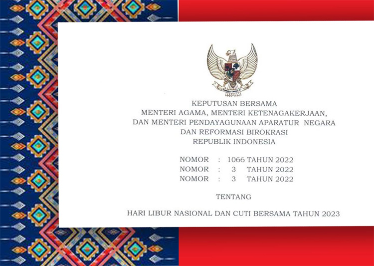 24 Hari Libur Nasional dan Cuti Bersama Tahun 2023, Simak Daftar Lengkapnya