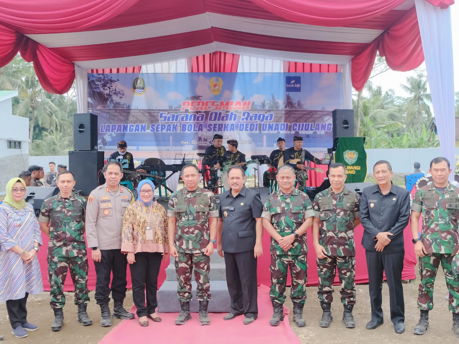bank bjb dan TNI AD Resmikan Sarana Prasarana Olahraga di Kabupaten Pangandaran 