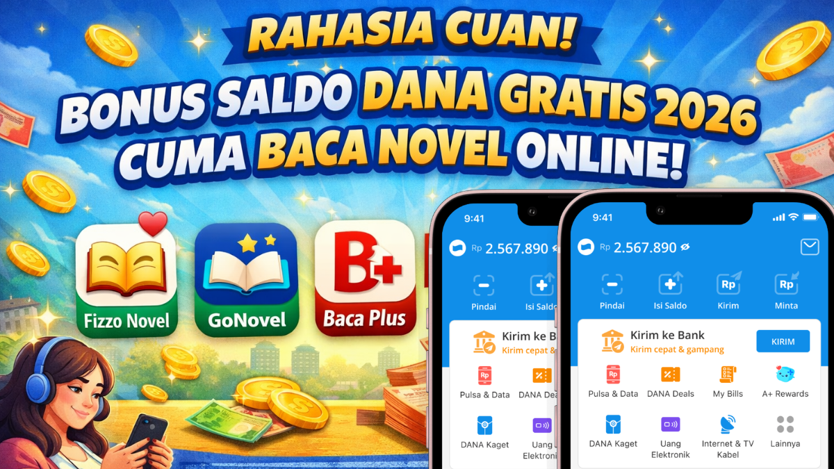 Cuan! Bonus Saldo DANA Gratis 2026 Cuma Baca Novel Online, Benarkah Bisa Tembus Rp450 Ribu?