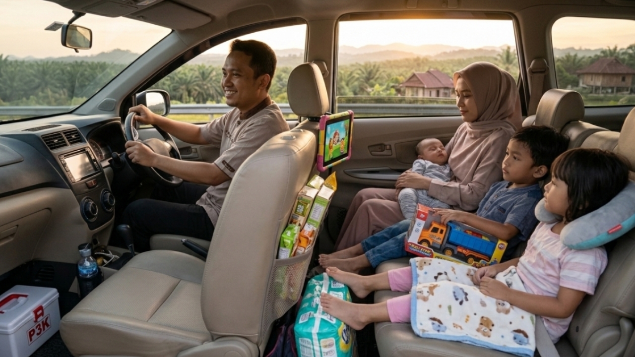 Mudik Lebaran Bawa Anak, Ini Daftar 10 Barang  Yang Sebaiknya Dibawa Orang Tua agar Perjalanan Nyaman