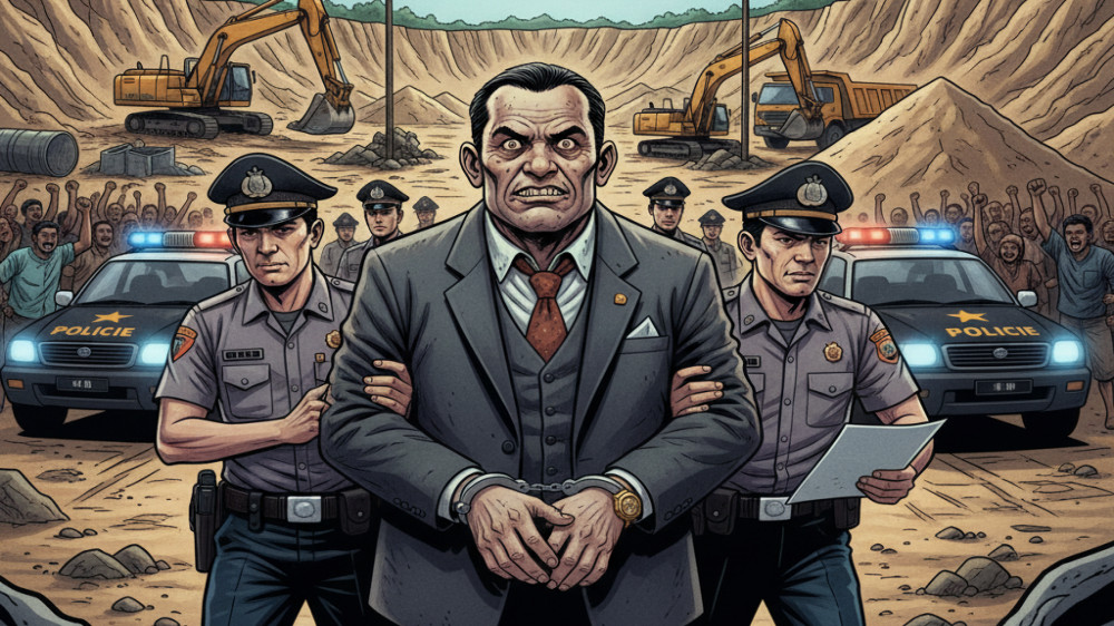 Heboh di Tasikmalaya! Juragan Pasir Galunggung Ditahan Polda Jabar