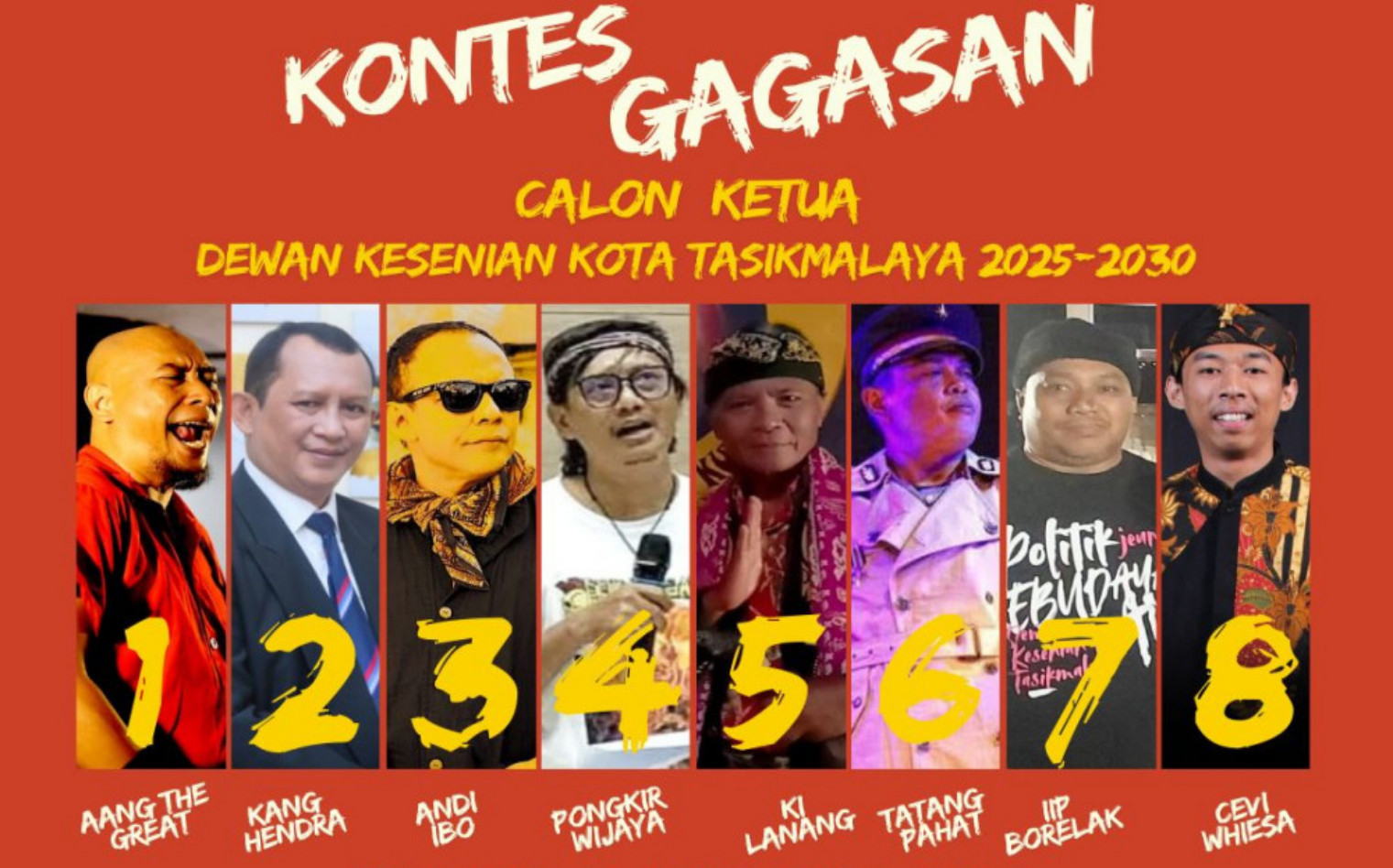 Besok Adu Gagasan Delapan Calon Ketua DKKT, Panggung Utama untuk Menentukan Arah Pilihan