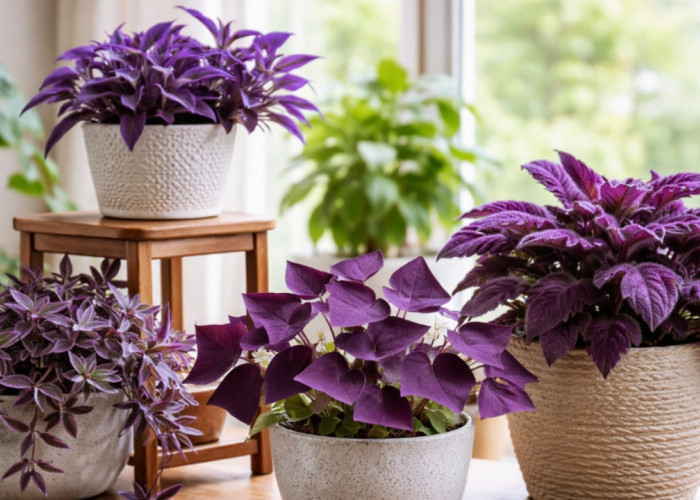 Bikin Rumah Makin Artistik, Ini Daftar Tanaman Hias Daun Ungu yang Mudah Dirawat