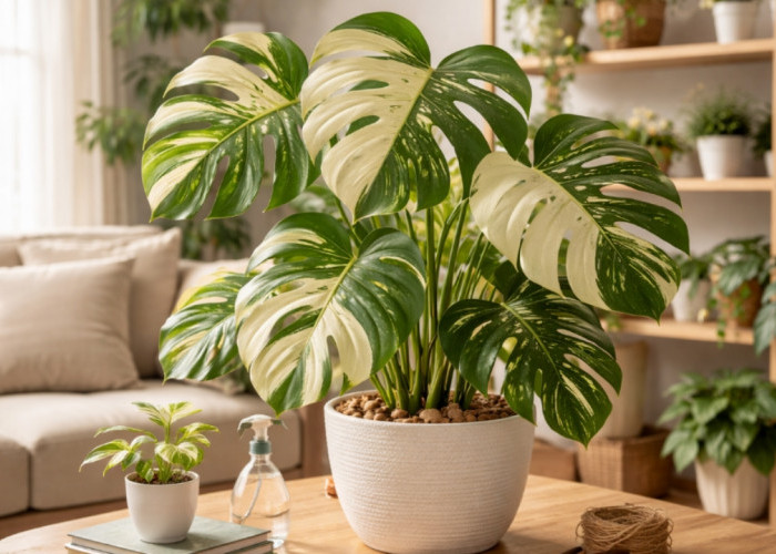 Tanaman Hias Monstera Variegata Makin Diburu Kolektor! Yuk Intip Cara Perawatan dan Peluang Cuan yang Menggiur