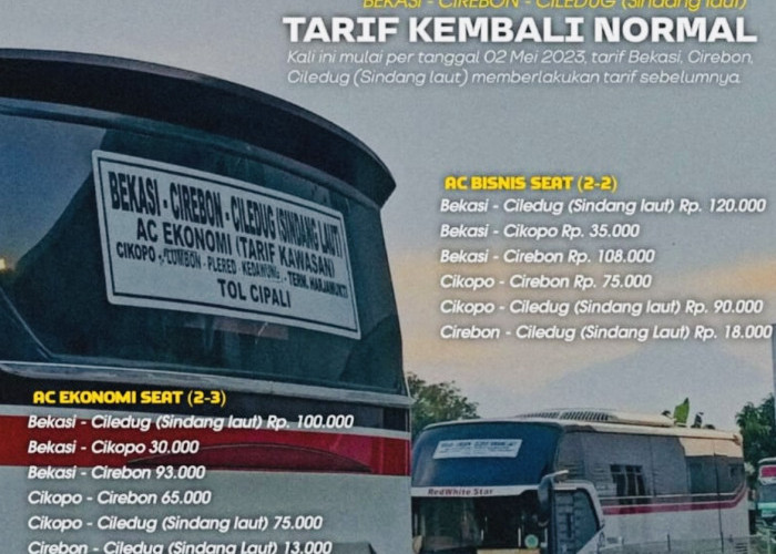 Perusahaan Bus dari Tasik Ini Sudah Kembali ke Tarif Normal Pasca Tarif Tuslah Lebaran