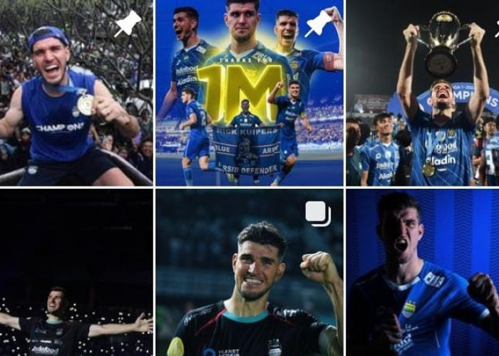 Kata Bek Persib Nick Kuipers Setelah Followers Instagramnya Tembus 1 Juta: Biru di Hatiku Biru di Jiwaku