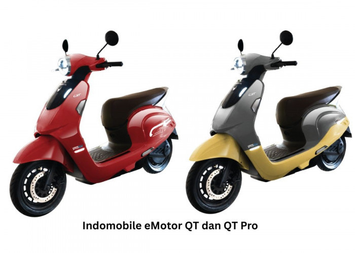 Indomobil eMotor QT dan QT Pro Bikin Penasaran, Skuter Listrik Futuristik dengan Fitur Lengkap