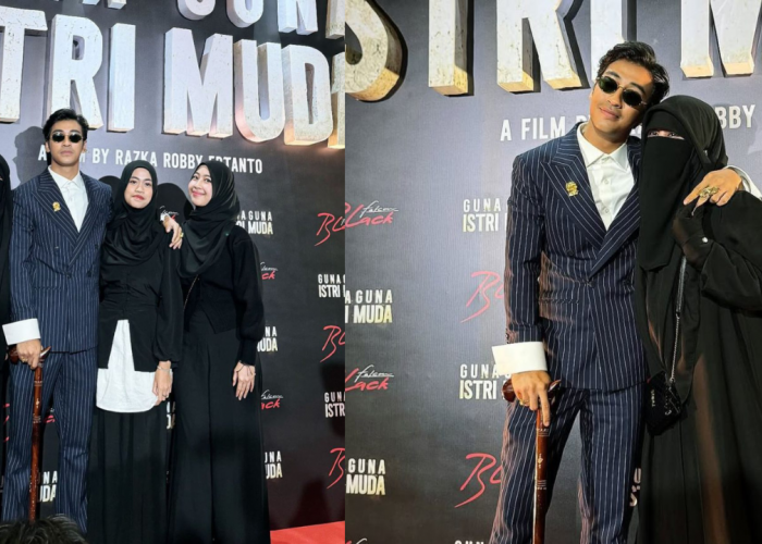 Umi Pipik Hadir di Gala Premiere Guna-guna Istri Muda yang Dibintangi Sang Putra, Abidzar