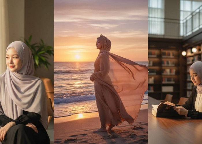 Ubah Foto Wanita Berhijab Jadi Potret Estetik dengan Prompt Gemini AI Bahasa Indonesia