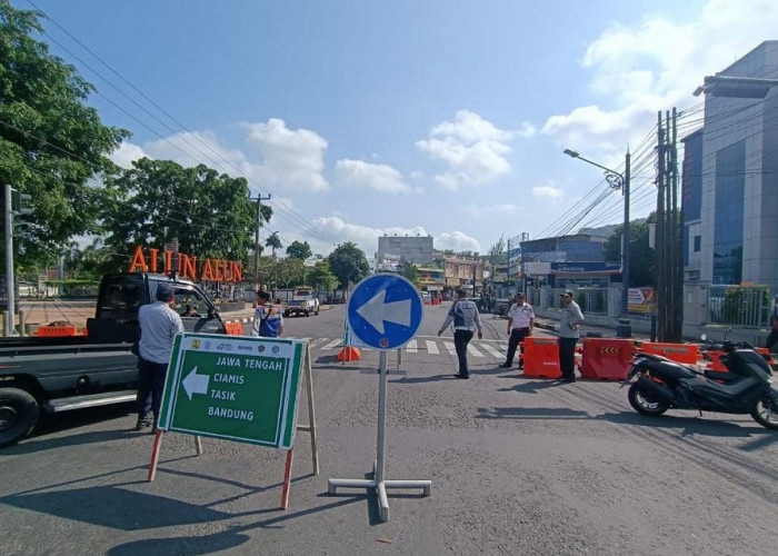 Jembatan Parungsari Kota Banjar Ditutup! Dishub dan Polres Banjar Lakukan Simulasi