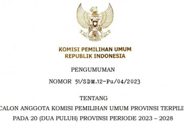 Simak Nama-nama Baru Komisioner KPU 20 Provinsi di Indonesia, Cek Daerah Anda