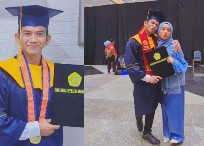 Selamat! Rizki Dangdut Academy Resmi Menyandang Gelar Sarjana, Wisuda Ditemani Istri