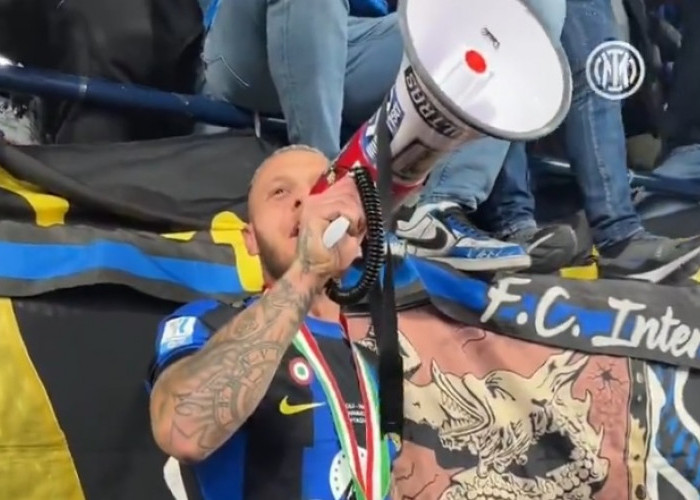 Inter Milan Hattrick Juara Supercoppa Italia, Federico Dimarco Pimpin Paduan Suara Curva Nord