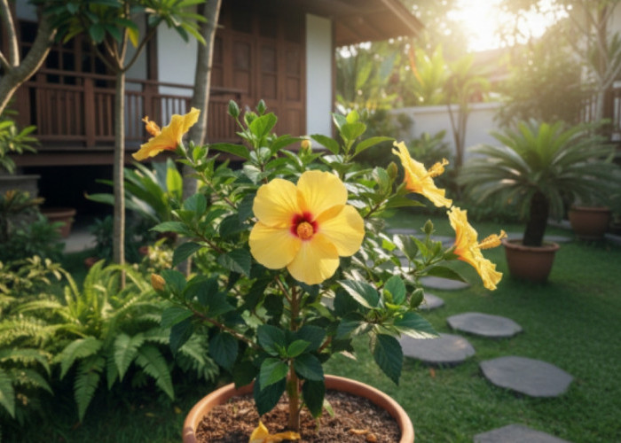 Agar Tanaman Bunga Sepatu di Rumah Rajin Mekar dan Nggak Cuma Rimbun Daun, Ini Caranya!