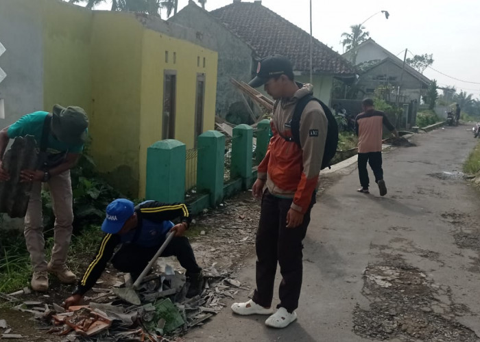 Angin Puting Beliung Dua Kali Terjang Sukaratu Kabupaten Tasikmalaya, 38 Rumah Rusak