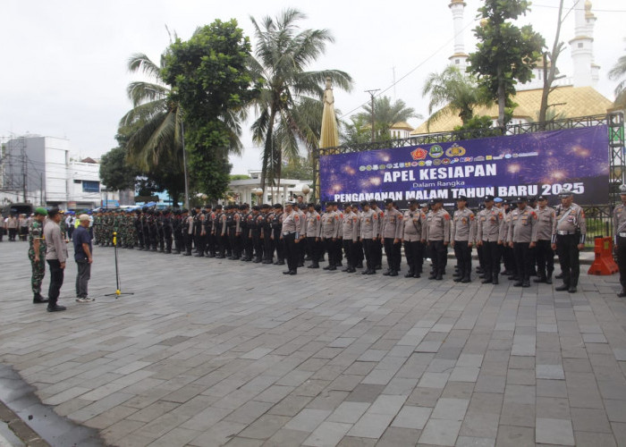 TNI-Polri Dikerahkan Amankan Malam Tahun Baru 2025 di Kota Tasikmalaya