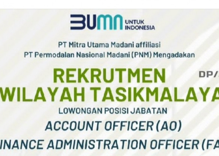 PNM Buka Loker Terbaru untuk Account Officer dan Finance Administration Officer, Syarat Pelamar Pendidikan SMA