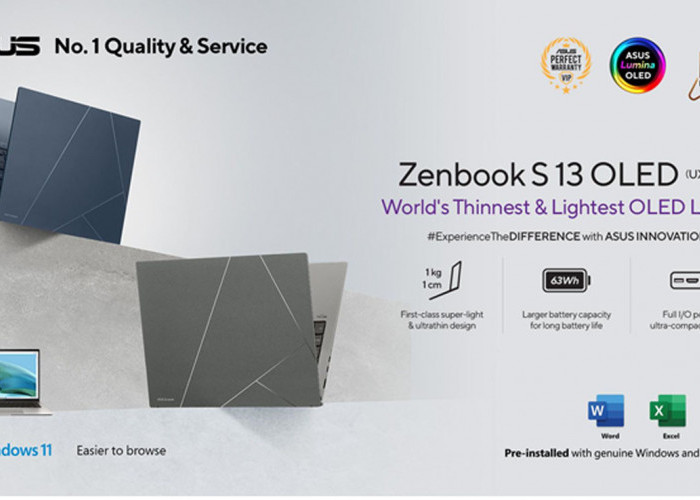 ASUS ZenBook S13 OLED UX5304 Hadir dengan Design Inovatif dan Super Tipis