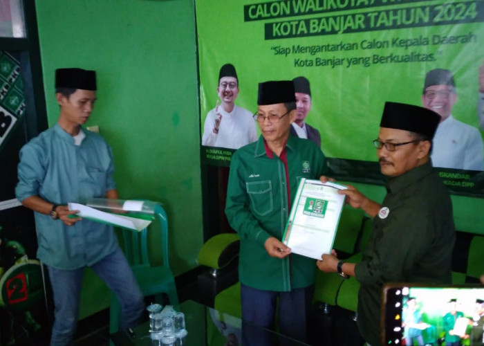 Pilkada 2024 Kota Banjar, Ketua MUI Resmi Daftar Penjaringan PKB Incar Kursi B2 