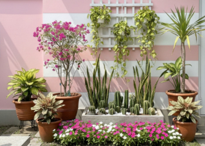 Tanaman Hias yang Tetap Hijau dan Berbunga Meski Terpapar Sinar Matahari