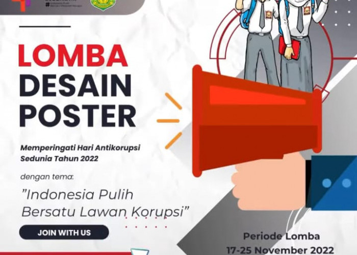 Peluang Buat Pelajar SLTA, Lomba Desain Poster Hari Antikorupsi Sedunia 2022 Digelar Inspektorat Tasikmalaya