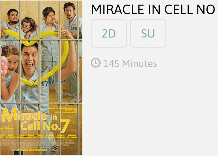 Di Bioskop Tasik 4 Film Masih Tayang Hari Ini, Miracle In Cell No.7 Sampai 8 Kali Tayang Sehari