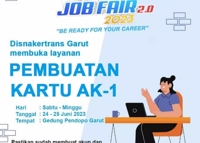 Disnaker Garut Membuka Layanan Pembuatan Kartu AK-1 di Gentra Karya Job Fair 2.0 2023