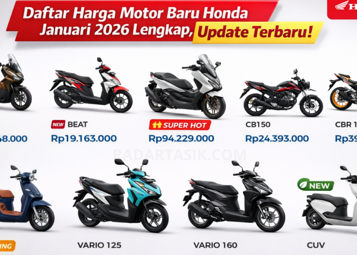 Daftar Harga Motor Baru Honda Januari 2026 Semua Tipe dari BeAT sampai yang Super Mewah, Update Terbaru!