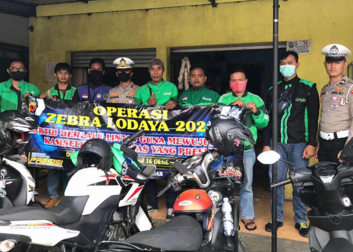 Operasi Zebra Lodaya 2022 Ala Polres Banjar, Polisi Pendekatan ke Driver Ojek Online