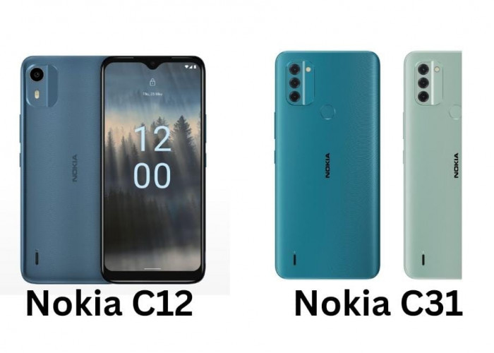 Perbandingan Nokia C12 dan Nokia C31, Ini Spesifikasi RAM, Kamera dan Harganya, Kamu Pilih yang Mana?