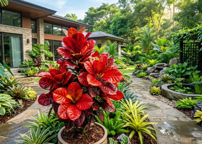 Tanaman Hias Puring Apel Super Red Giant: Rahasia Agar Daun Merahnya Makin Menyala dan Taman Auto Mewah