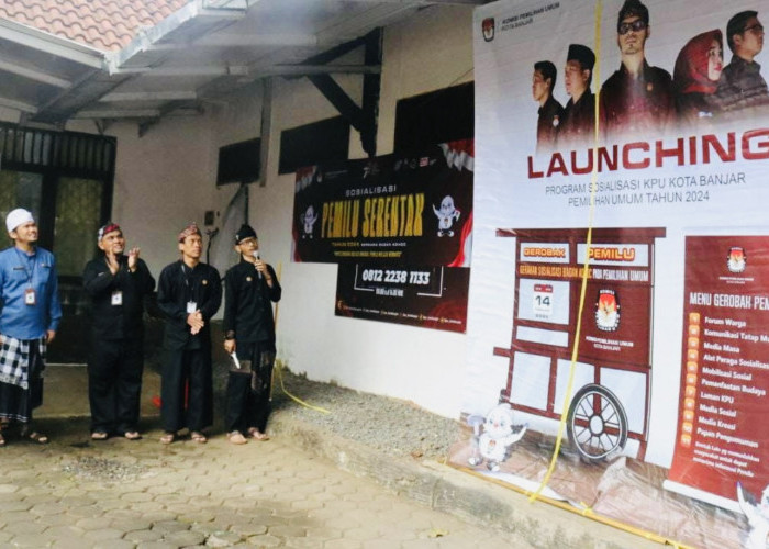 294 Bacaleg Lolos DCS Kota Banjar, KPU Launching Gerobak Pemilu
