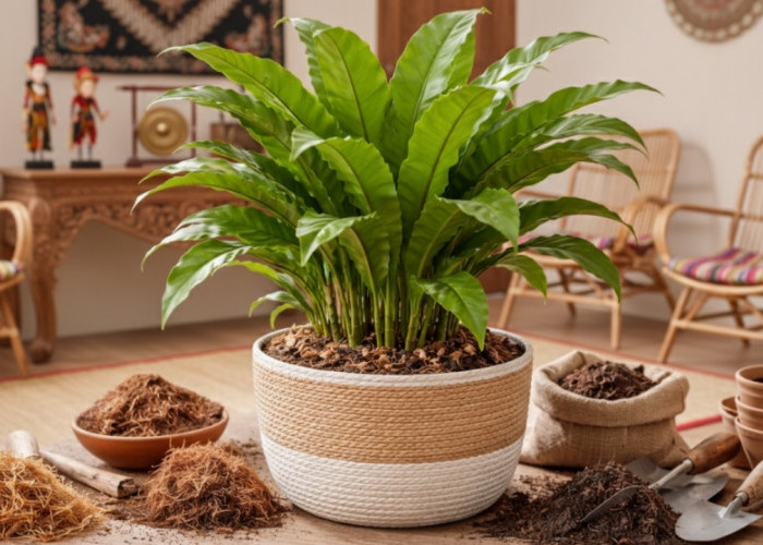 Media Tanam Kadaka Paling Pas dan Praktis, Panduan Lengkap agar Paku Sarang Burung Tumbuh Subur di Rumah