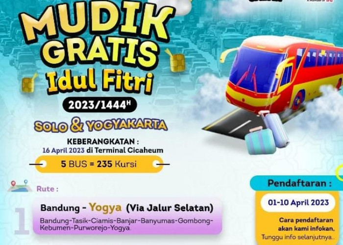 HORE, Dishub Jabar Sediakan Mudik Gratis dengan Bus Tujuan Solo dan Yogyakarta, Kuota Terbatas