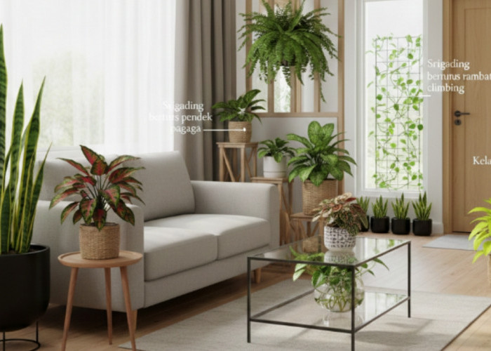 5 Cara Menata Tanaman Hias di Ruang Tamu, Biar Cantik, Rapi, dan Tidak Berlebihan